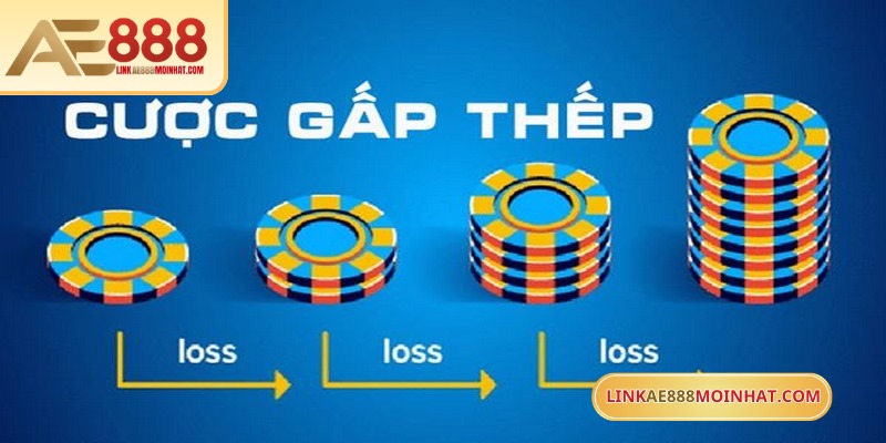 Cách chơi cược gấp thếp là tăng tiền theo cấp số nhân